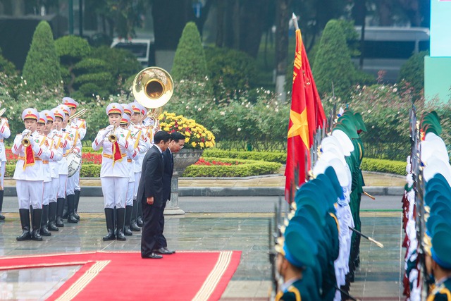 Chủ tịch nước Võ Văn Thưởng và Phu nhân đón Tổng thống Philippines và Phu nhân- Ảnh 9.