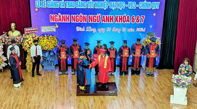Trường ĐH Cửu Long trao bằng tốt nghiệp cho 447 tân cử nhân Ngôn ngữ Anh- Ảnh 4.