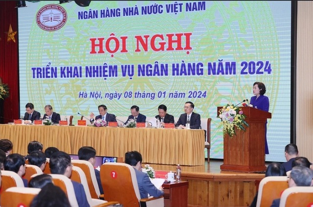 Thủ tướng dự Hội nghị triển khai nhiệm vụ ngành ngân hàng năm 2024- Ảnh 5.