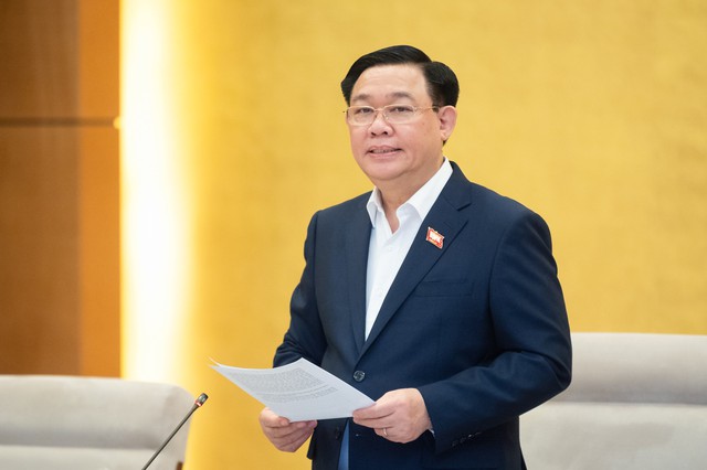 Chủ tịch Quốc hội Vương Đình Huệ phát biểu khai mạc phiên họp thứ 29 của Uỷ ban Thường vụ Quốc hội