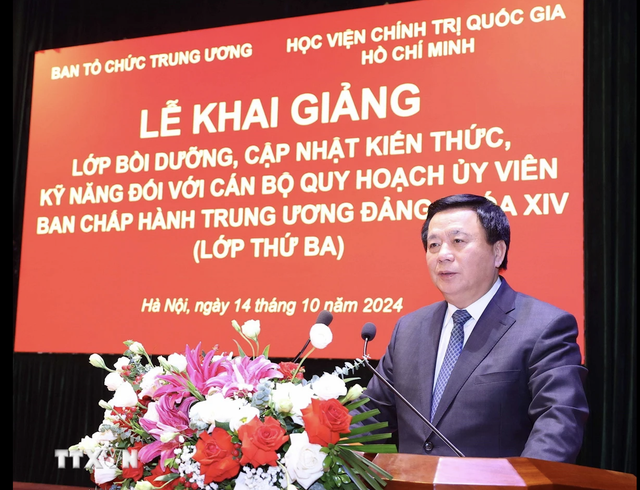 Tổng Bí thư, Chủ tịch nước dự khai giảng lớp bồi dưỡng cán bộ quy hoạch Ủy viên Trung ương- Ảnh 4.