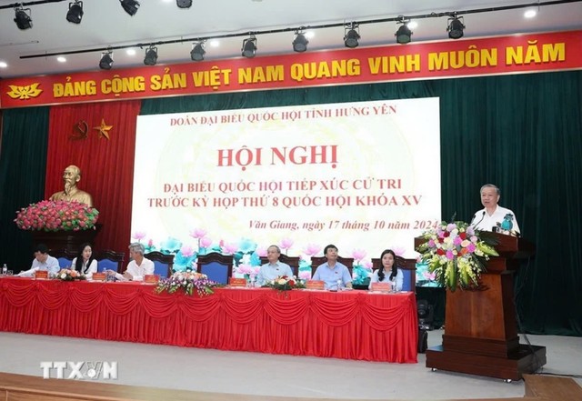 Tổng Bí thư, Chủ tịch nước Tô Lâm tiếp xúc cử tri Hưng Yên- Ảnh 5.