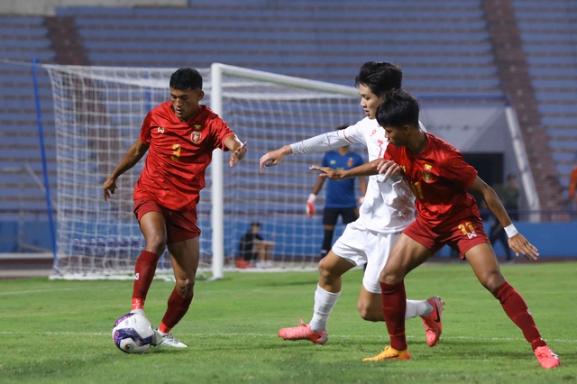 Thắng U17 Myanmar, U17 Việt Nam chờ quyết đấu U17 Yemen- Ảnh 1.