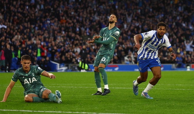 Thua ngược ngỡ ngàng, Tottenham ôm hận tại Brighton- Ảnh 5.