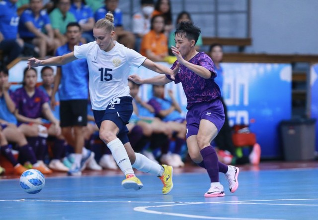 Tuyển futsal nữ Việt Nam thua đậm đội tốp 7 thế giới- Ảnh 1.