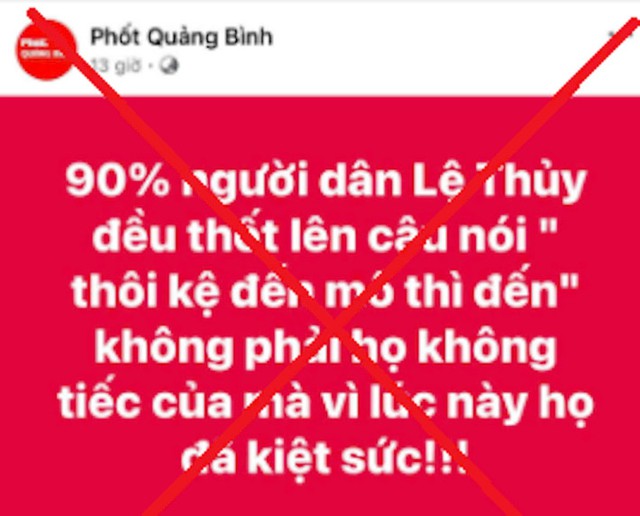 Fanpage "Phốt Quảng Bình" bất ngờ "bay màu" khỏi Facebook- Ảnh 1.