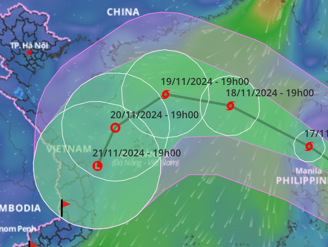 Siêu bão Man-yi vào Biển Đông, gặp không khí lạnh diễn biến khó lường- Ảnh 1.
