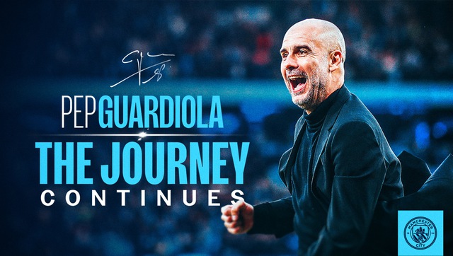 HLV Pep Guardiola chính thức ký gia hạn hợp đồng 2 năm với Man City- Ảnh 2.