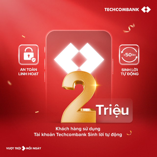 Hơn 2 triệu khách hàng đã bật sinh lời tự động cùng Techcombank- Ảnh 1.