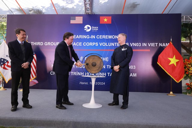 Khóa tình nguyện viên Peace Corps lớn nhất tại Việt Nam tuyên thệ- Ảnh 2.