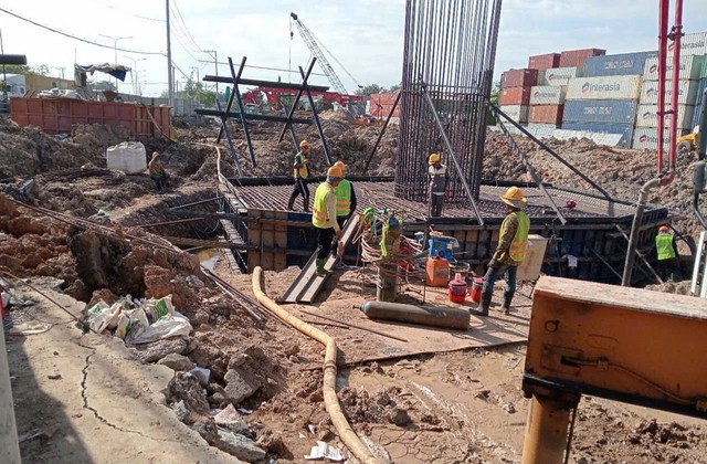 Thi công nút giao Tân Vạn thuộc dự án đường Vành đai 3 - TP HCM Thi công nút giao Tân Vạn thuộc dự án đường Vành đai 3 - TP HCM