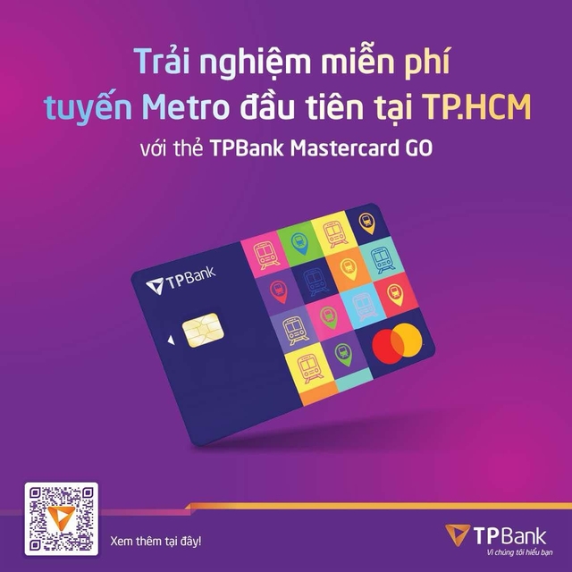 Khách hàng dùng TPBank Mastercard GO, trải nghiệm metro miễn phí ngay từ lúc này- Ảnh 1.