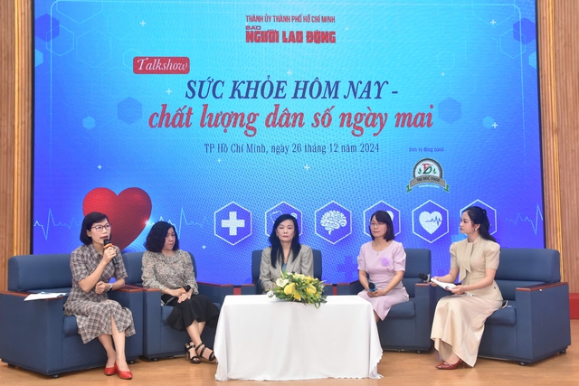 Toàn cảnh buổi talkshow “Sức khỏe hôm nay - Chất lượng dân số ngày mai”Ảnh: Tấn Thạnh