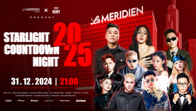 Văn Mai Hương hết mình tại Sân khấu Le Méridien Saigon x Red Ruby: “Starlight Countdown Night 2025- Ảnh 4.