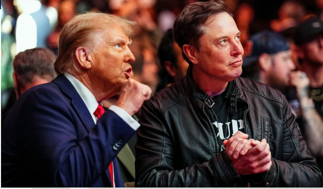 Tỉ phú Elon Musk cùng ông Donald Trump trong một sự kiện tại New York. Ảnh: NBC News