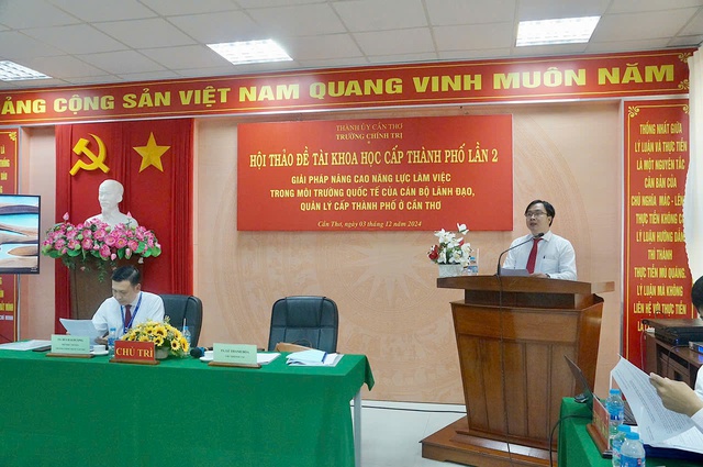 Nâng cao năng lực làm việc trong môi trường quốc tế của cán bộ lãnh đạo ở Cần Thơ- Ảnh 1. Nâng cao năng lực làm việc trong môi trường quốc tế của cán bộ lãnh đạo ở Cần Thơ- Ảnh 1.