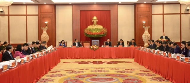 Tổng Bí thư chủ trì phiên họp đầu tiên của Tiểu ban Văn kiện Đại hội XIV- Ảnh 4.