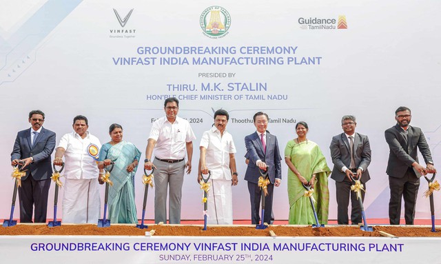 VinFast động thổ nhà máy xe điện tại Ấn Độ- Ảnh 1.