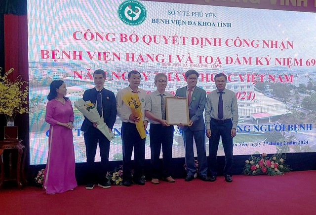 Bệnh viện Đa khoa tỉnh Phú Yên được công nhận hạng 1- Ảnh 1.