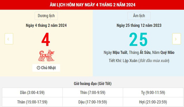 Lịch Âm hôm nay và những thông tin cần tham khảo- Ảnh 1.