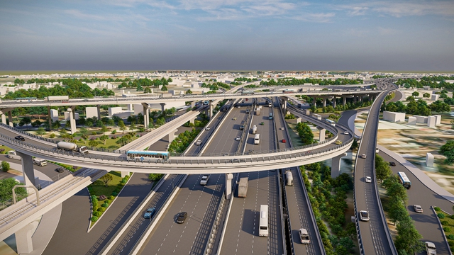 Hạ tầng giao thông phát triển mạnh mẽ tại khu Đông