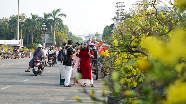 Tấp nập chợ hoa xuân Đà Nẵng, Quảng Ngãi ngày giáp tết- Ảnh 11.