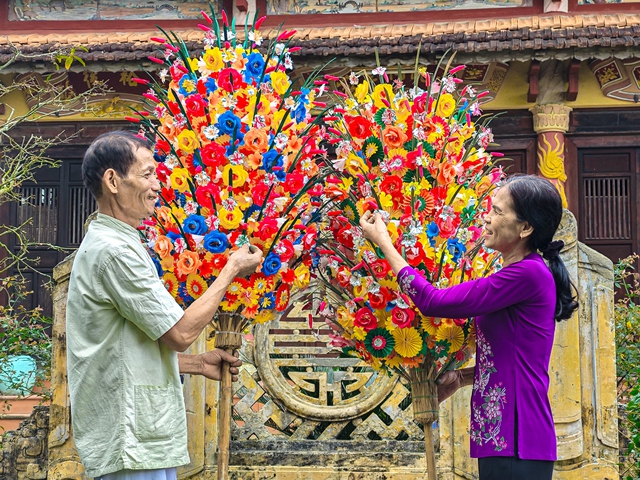 "Tết sum vầy - Xuân sẻ chia": Hoa giấy Thanh Tiên khoe sắc đón Tết- Ảnh 4.