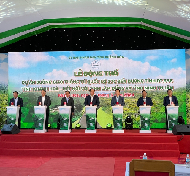 Chủ tịch Quốc hội dự lễ động thổ Quốc lộ 27C kết nối Ninh Thuận - Khánh Hòa - Lâm Đồng- Ảnh 1.