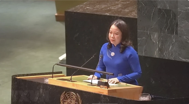 Video: Phó Chủ tịch nước Võ Thị Ánh Xuân phát biểu tại Liên Hiệp Quốc- Ảnh 1.