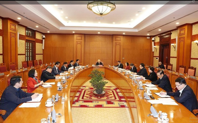 Tổng Bí thư chủ trì phiên họp đầu tiên Tiểu ban Nhân sự Đại hội XIV của Đảng- Ảnh 1.