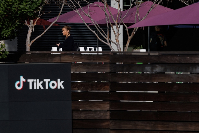 Văn phòng của TikTok ở TP Culver, bang California - Mỹ hôm 13-3Ảnh: REUTERS