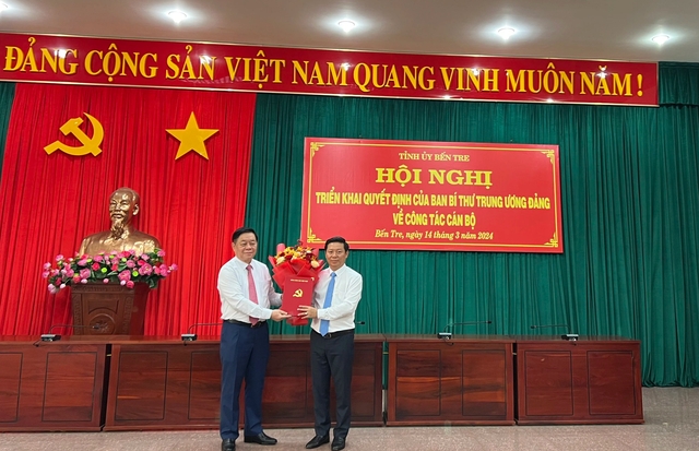 Ông Trần Thanh Lâm giữ chức Phó Bí thư Tỉnh ủy Bến Tre- Ảnh 1.