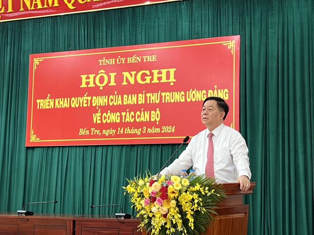 Ông Trần Thanh Lâm giữ chức Phó Bí thư Tỉnh ủy Bến Tre- Ảnh 2.