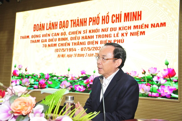 Đoàn lãnh đạo TP HCM thăm, động viên cán bộ, chiến sĩ Khối nữ du kích miền Nam- Ảnh 1.