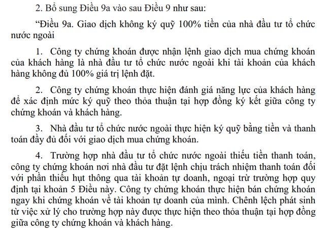 Nhà đầu tư nước ngoài có thể không cần ký quỹ 100% tiền khi mua cổ phiếu - Ảnh 1.