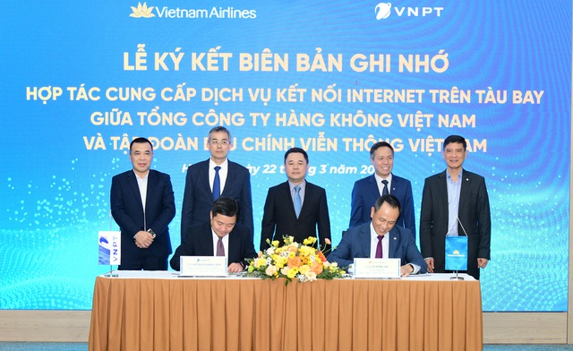 VNPT và Vietnam Airlines hợp tác cung cấp dịch vụ Internet trên máy bay- Ảnh 1.