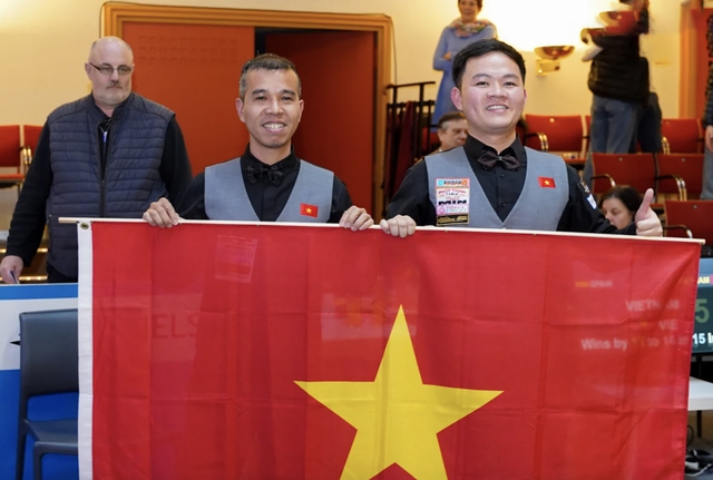 Trần Quyết Chiến - Bao Phương Vinh vô địch billiards carom 3 băng đồng đội thế giới- Ảnh 11.