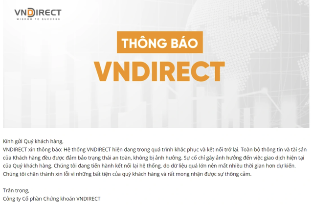 Bộ Công an điều tra vụ VNDirect bị hacker tấn công- Ảnh 1.