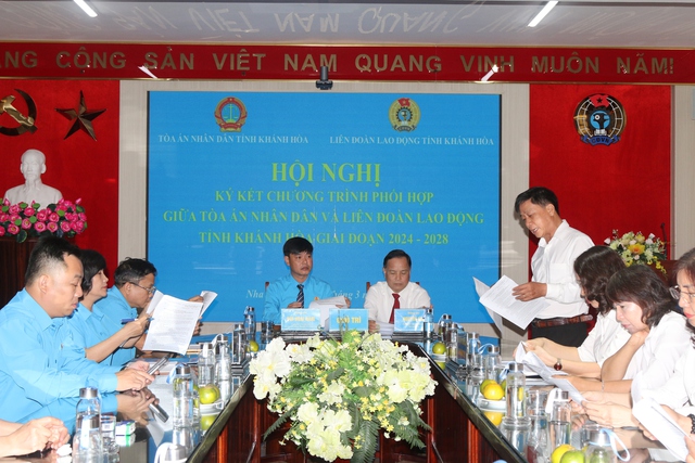 Khánh Hoà: Công đoàn phối hợp với toà án bảo vệ người lao động- Ảnh 2.