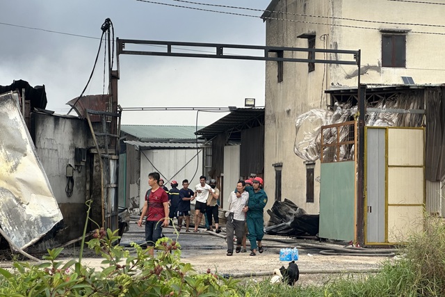 Cháy lớn ở xưởng sản xuất nệm ở Hóc Môn- Ảnh 2.