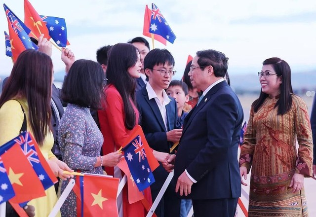 Thủ tướng Phạm Minh Chính và Phu nhân tới Canberra, bắt đầu thăm Úc- Ảnh 5.