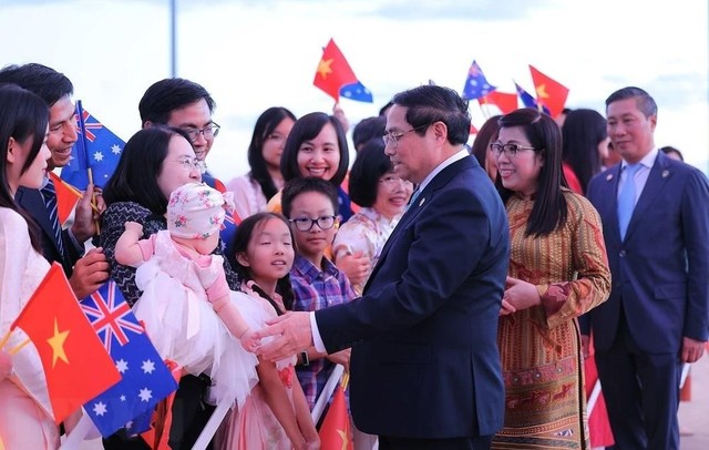 Thủ tướng Phạm Minh Chính và Phu nhân tới Canberra, bắt đầu thăm Úc- Ảnh 4.