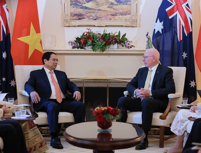 Toàn quyền Úc lái xe điện chở Thủ tướng Phạm Minh Chính và Phu nhân- Ảnh 3.