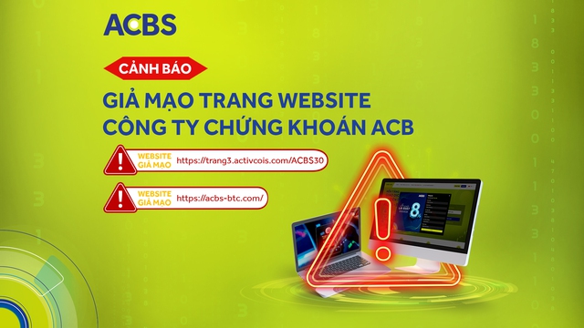 ACBS cảnh báo website chứng khoán giả mạo- Ảnh 1.