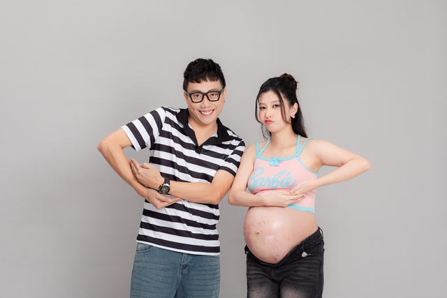 Cặp đôi diễn viên Gino Tống - Kim Chi nôn nao chờ con đầu lòng- Ảnh 3.