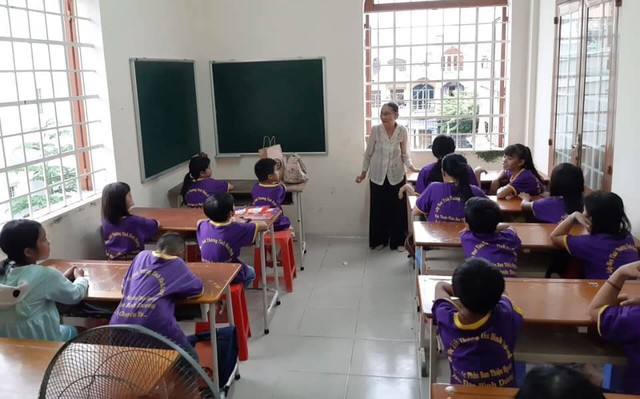 Lớp học tình thương của cô Nguyễn Thị Ba đã duy trì được 9 năm