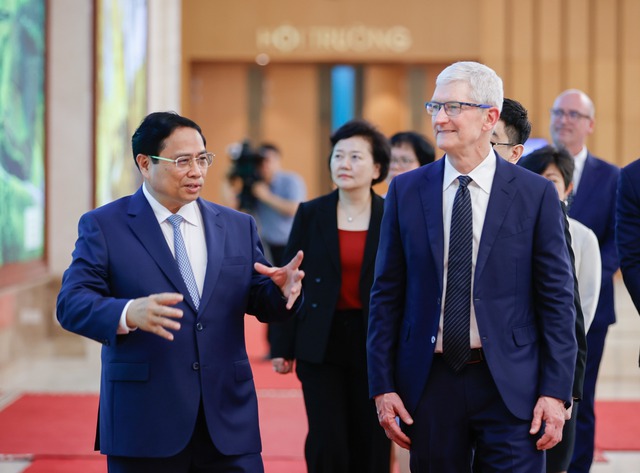 [Khoa học công nghệ] Thủ tướng đề nghị Apple xác định Việt Nam là cứ điểm trên toàn cầu