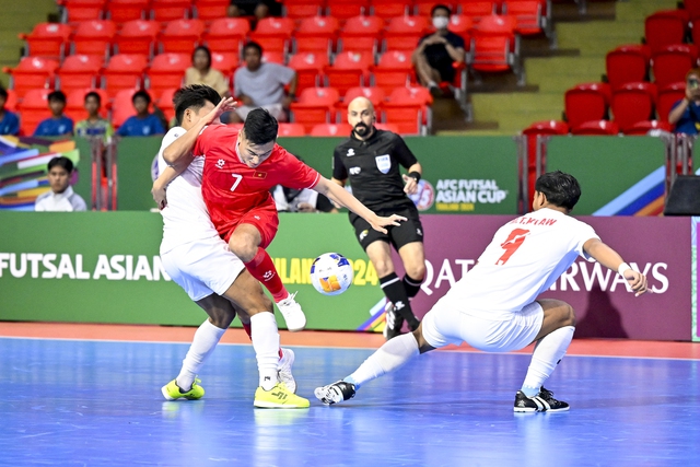 Futsal Việt Nam bị Myanmar chia điểm ngày ra quân giải châu Á- Ảnh 1.