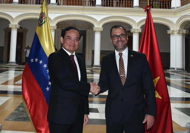 Tổng thống Venezuela chủ trì hội đàm với Phó Thủ tướng Trần Lưu Quang- Ảnh 3.