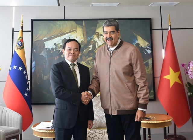 Tổng thống Venezuela chủ trì hội đàm với Phó Thủ tướng Trần Lưu Quang- Ảnh 1.
